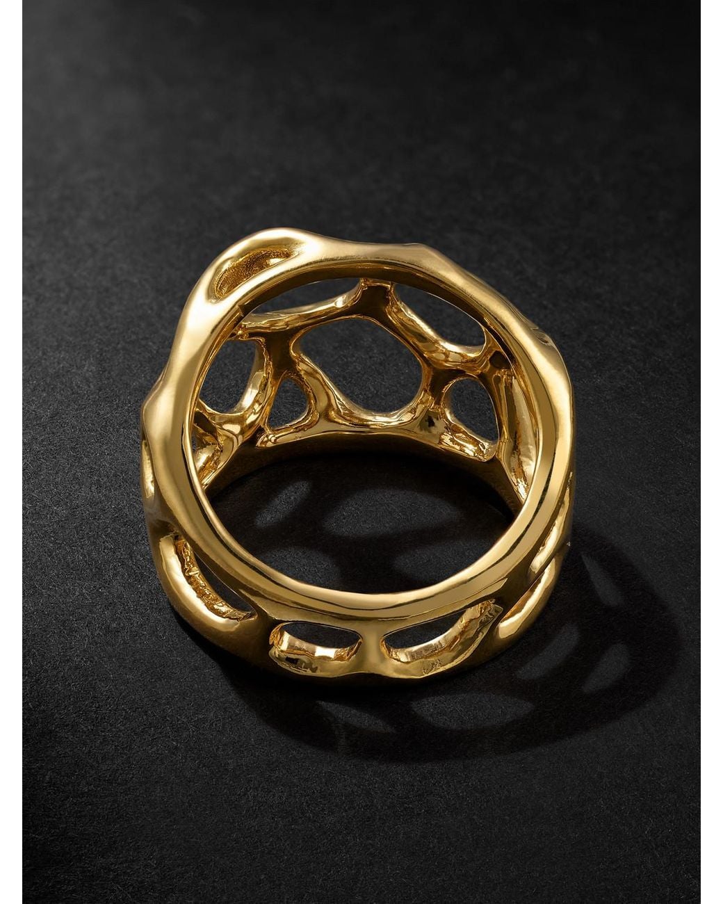 Alex Moss New York Black Symbiote 14-Karat Ring for men
