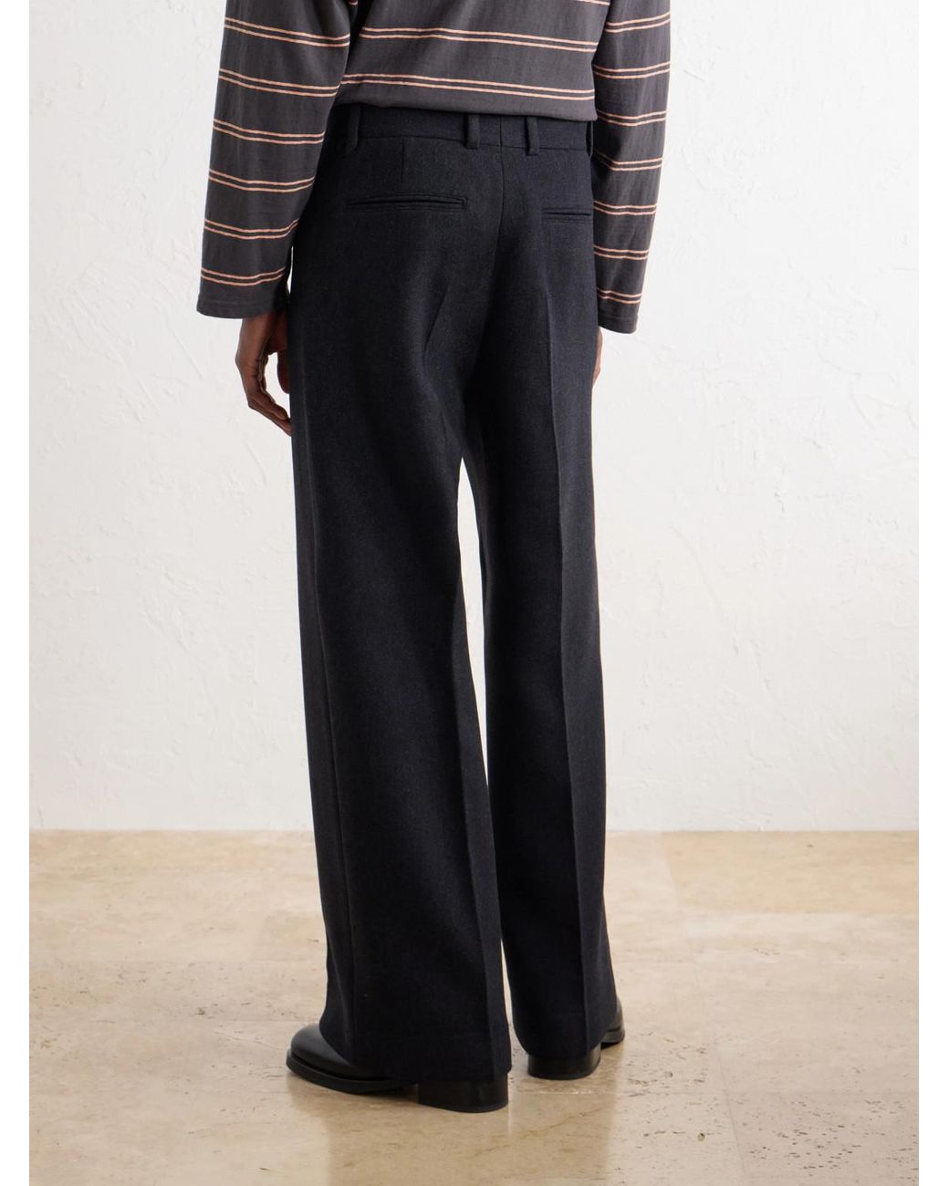 Jacquemus Blue Tempo Wide-Leg Woven Wool-Blend Trousers for men