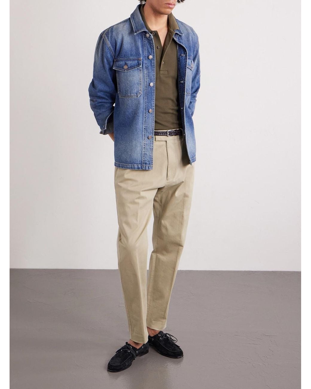 Tom Ford Blue Denim Shirt Overshirt for men