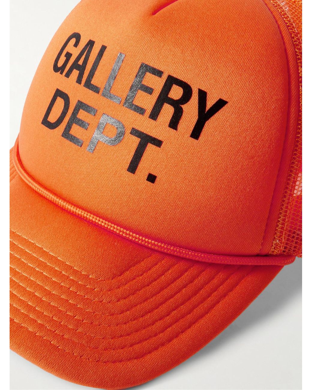 GALLERY DEPT. Orange Logo-print Foam And Mesh Trucker Cap for men