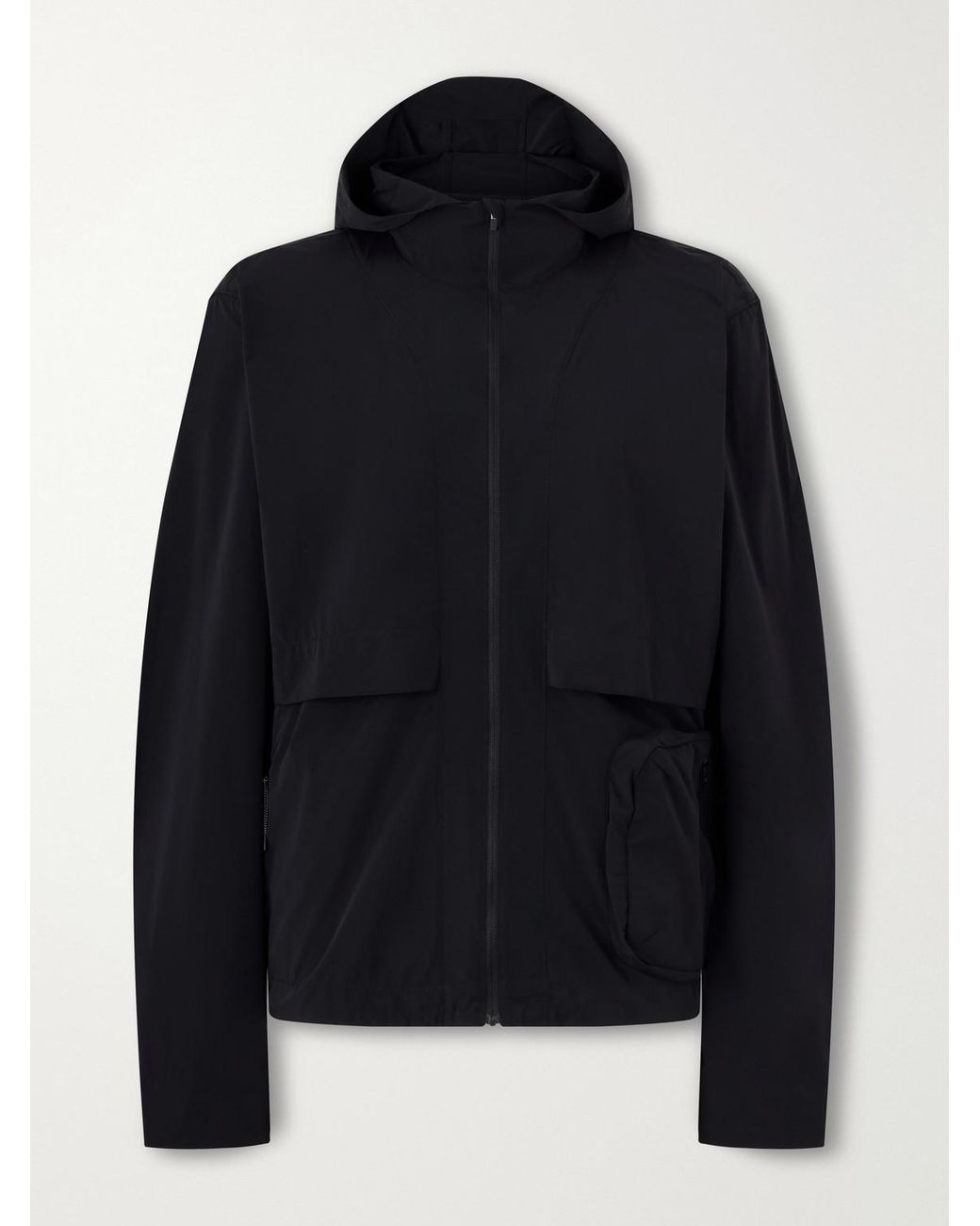 Literary Sport Black Ashbery Shell Running Jacket for men