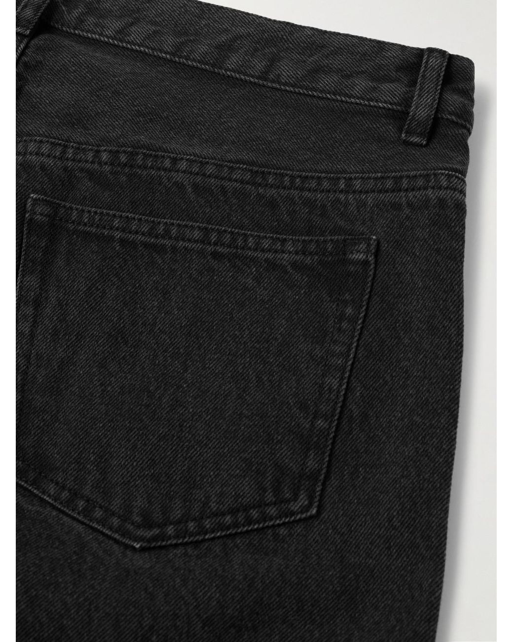 A.P.C. Black New Standard Slim-Fit Straight-Leg Jeans for men
