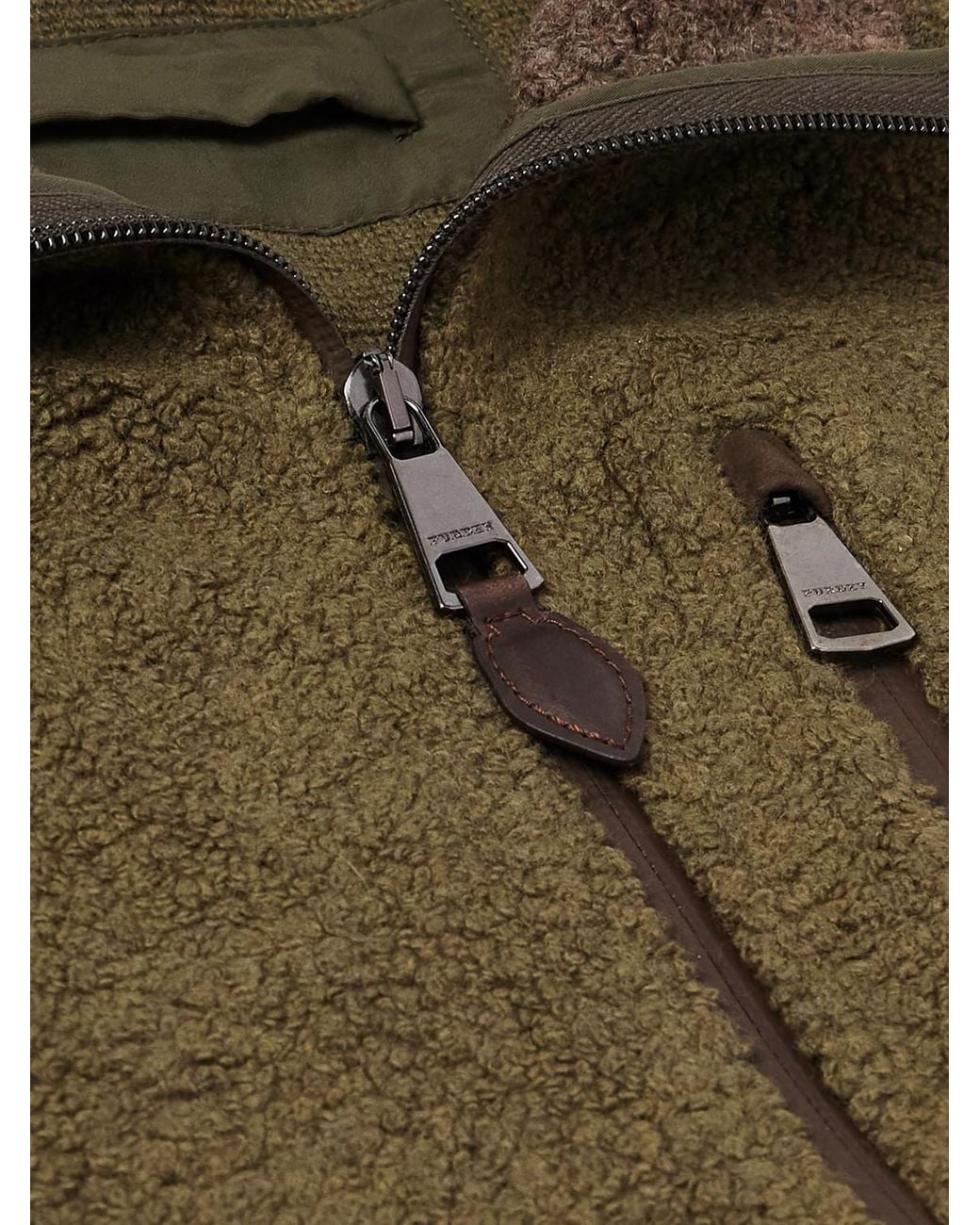 James Purdey & Sons Green Shell-Trimmed Bouclé Gilet for men
