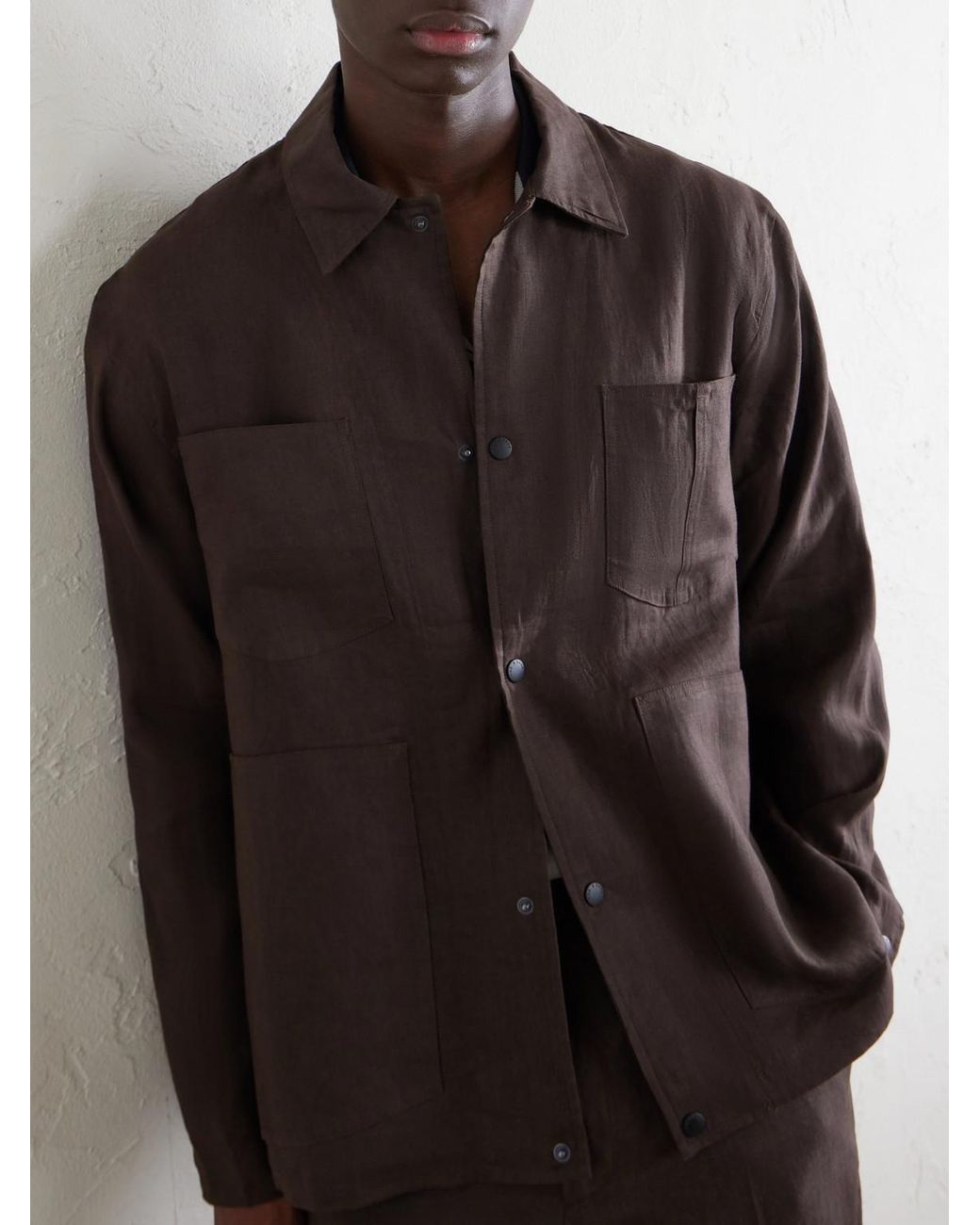 Rag & Bone Brown Calder Linen Jacket for men