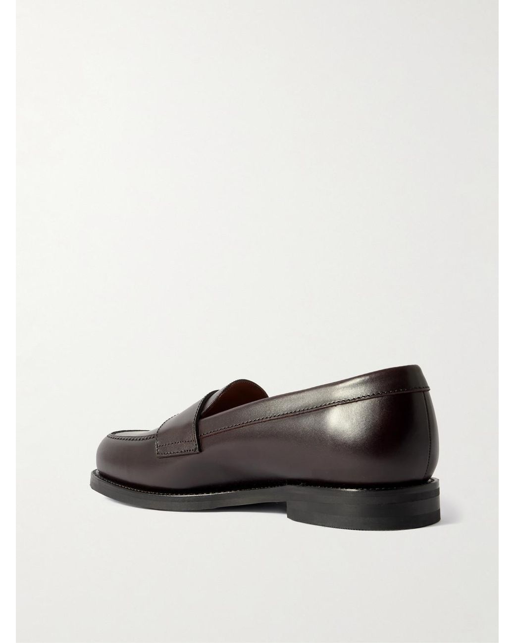 Morjas Red The Ivy Leather Penny Loafers for men