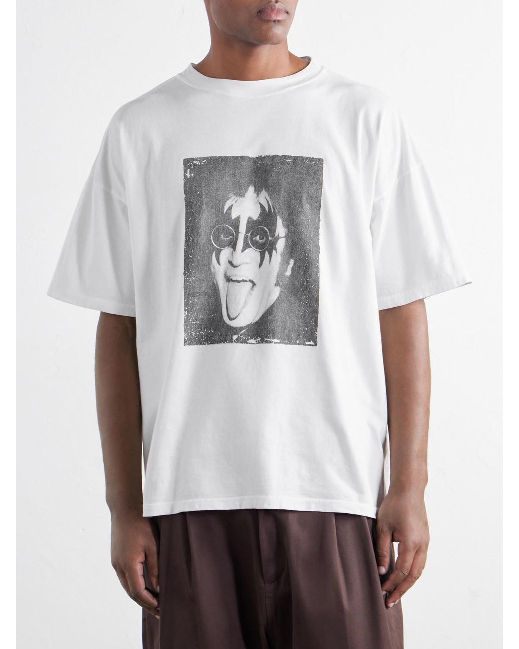 Remi Relief White Who Are You Printed Cotton-Jersey T-Shirt for men