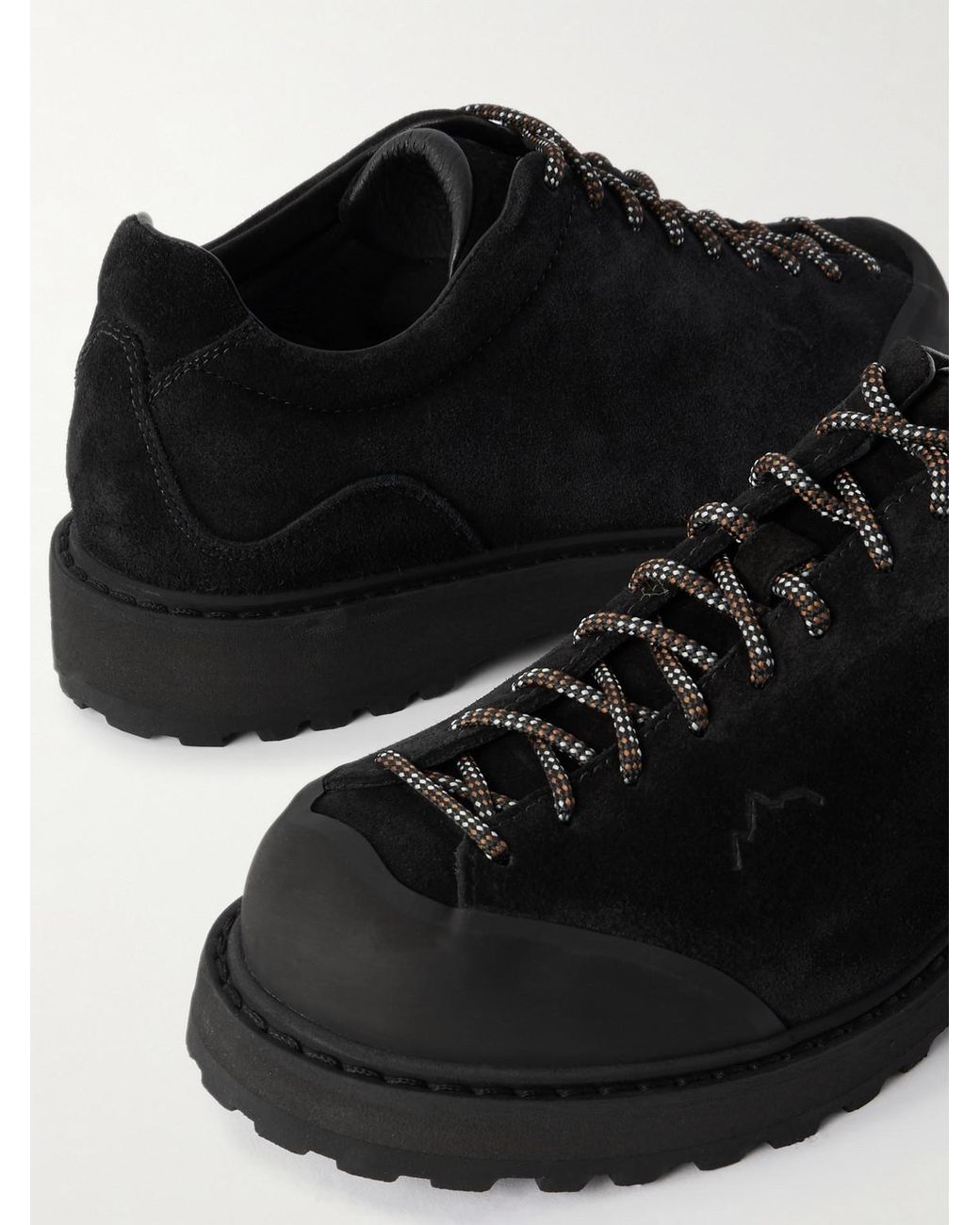 Diemme Black Ampezzo Suede Hiking Sneakers for men