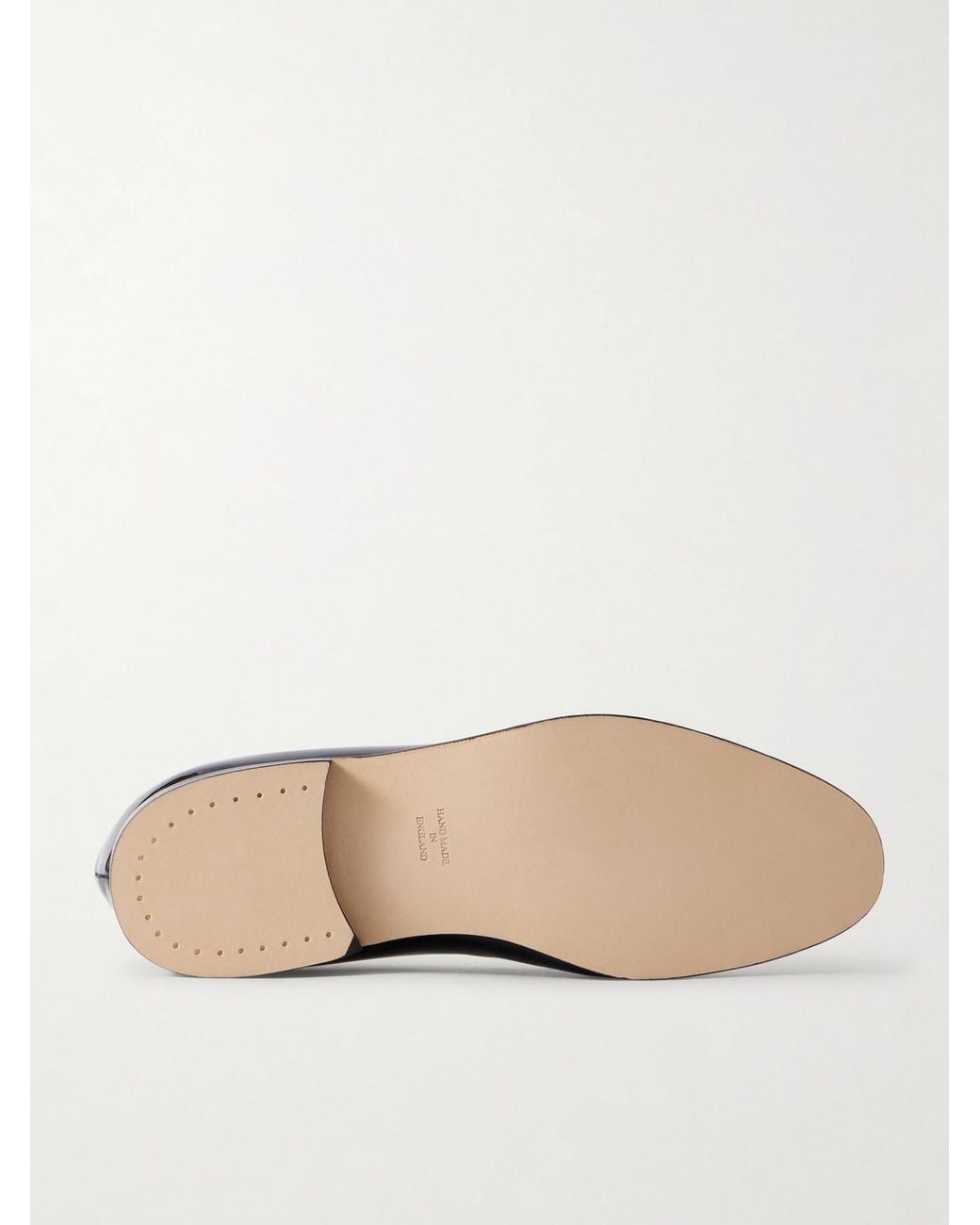 George Cleverley Black Albert Patent-Leather Slippers for men