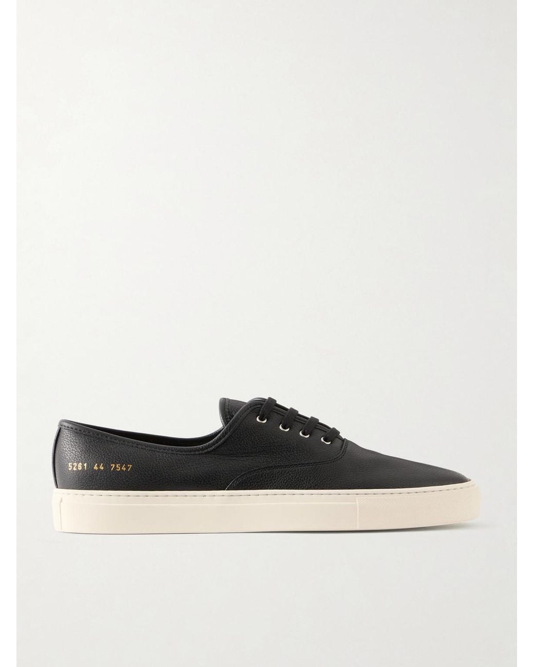 Common Projects White Deck Full-Grain Leather Sneakers for men