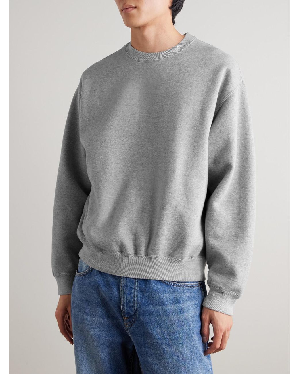 Orslow Gray Cotton-Jersey Sweatshirt for men