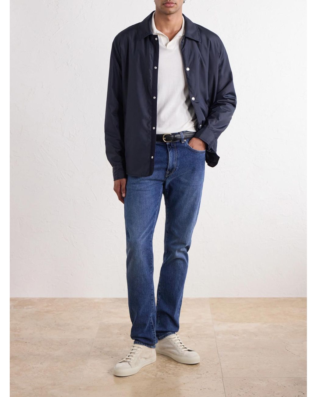 Slowear Blue Montedoro Teknosartorial Shell Jacket for men