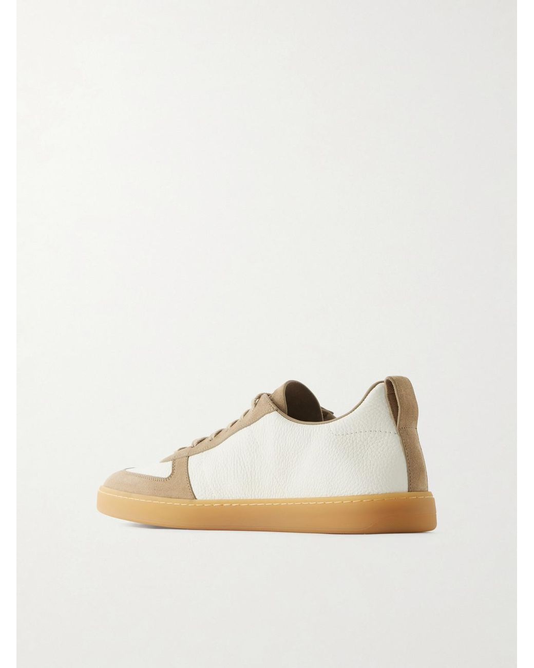 Church's White Repton Textured-Leather And Deerskin Sneakers for men