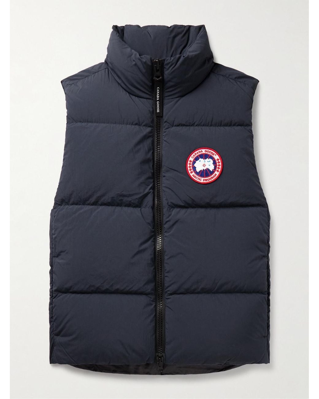 Canada Goose Blue Lawrence Slim-fit Logo-appliquéd Quilted Enduraluxe® Down Gilet for men