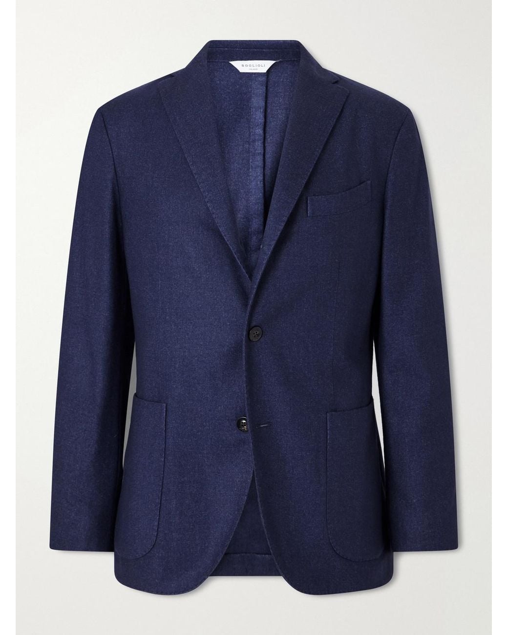 Boglioli Blue Wool-blend Blazer for men