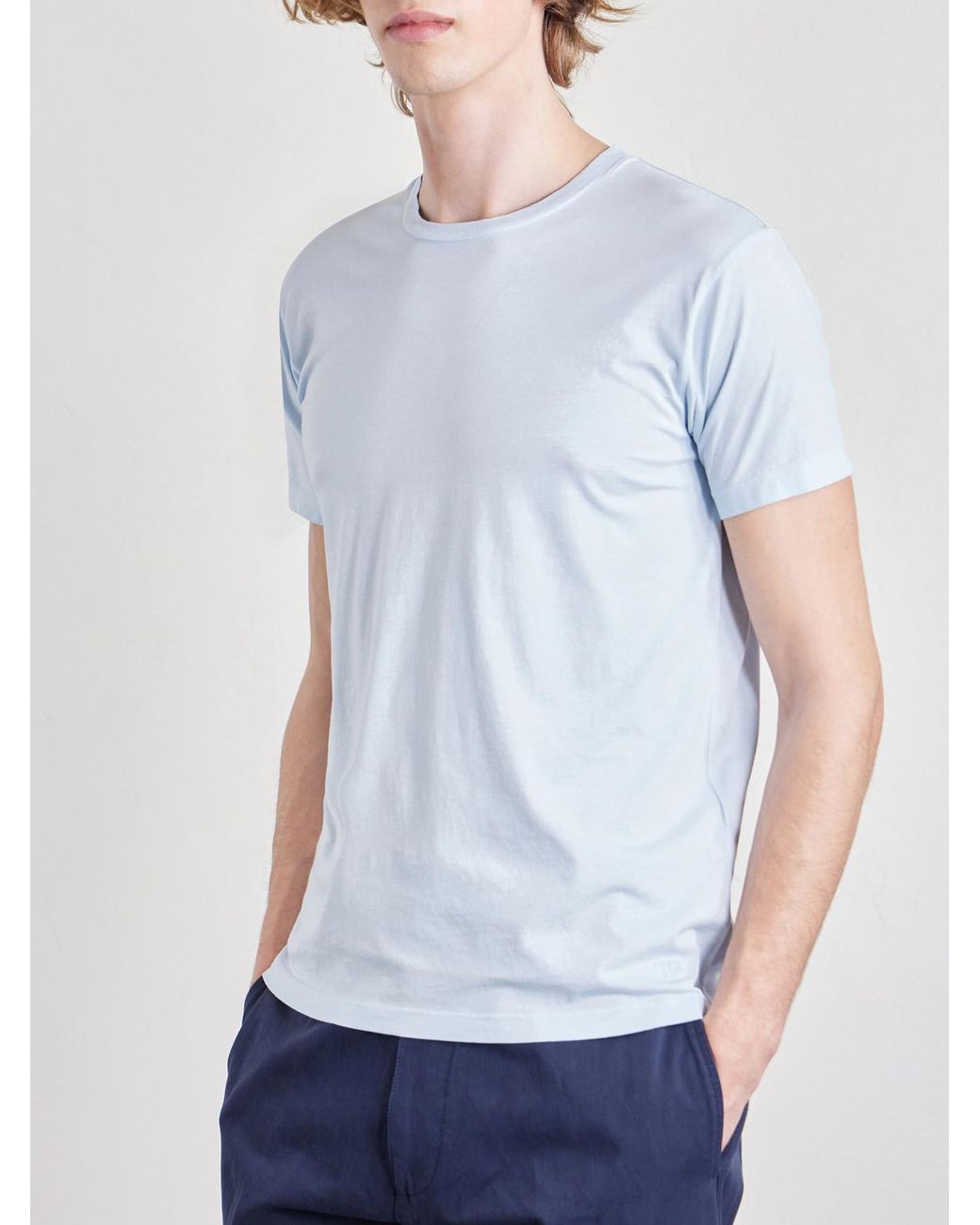 Tom Ford White Slim-Fit Logo-Embroidered Cotton And Silk-Blend Jersey T-Shirt for men