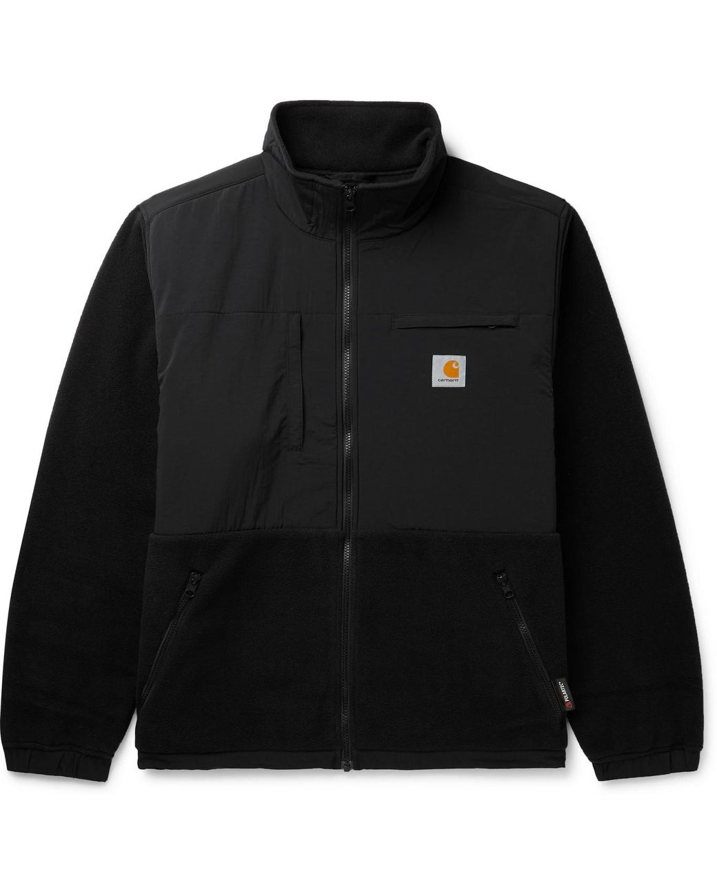 Carhartt WIP Nord Panelled Nylon And Fleece Jacket in Black for Men | Lyst