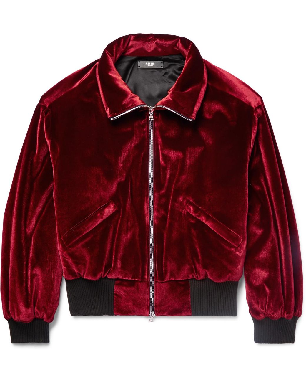 Amiri Velvet Oversized Puffer Jacket in Red for Men | Lyst Canada