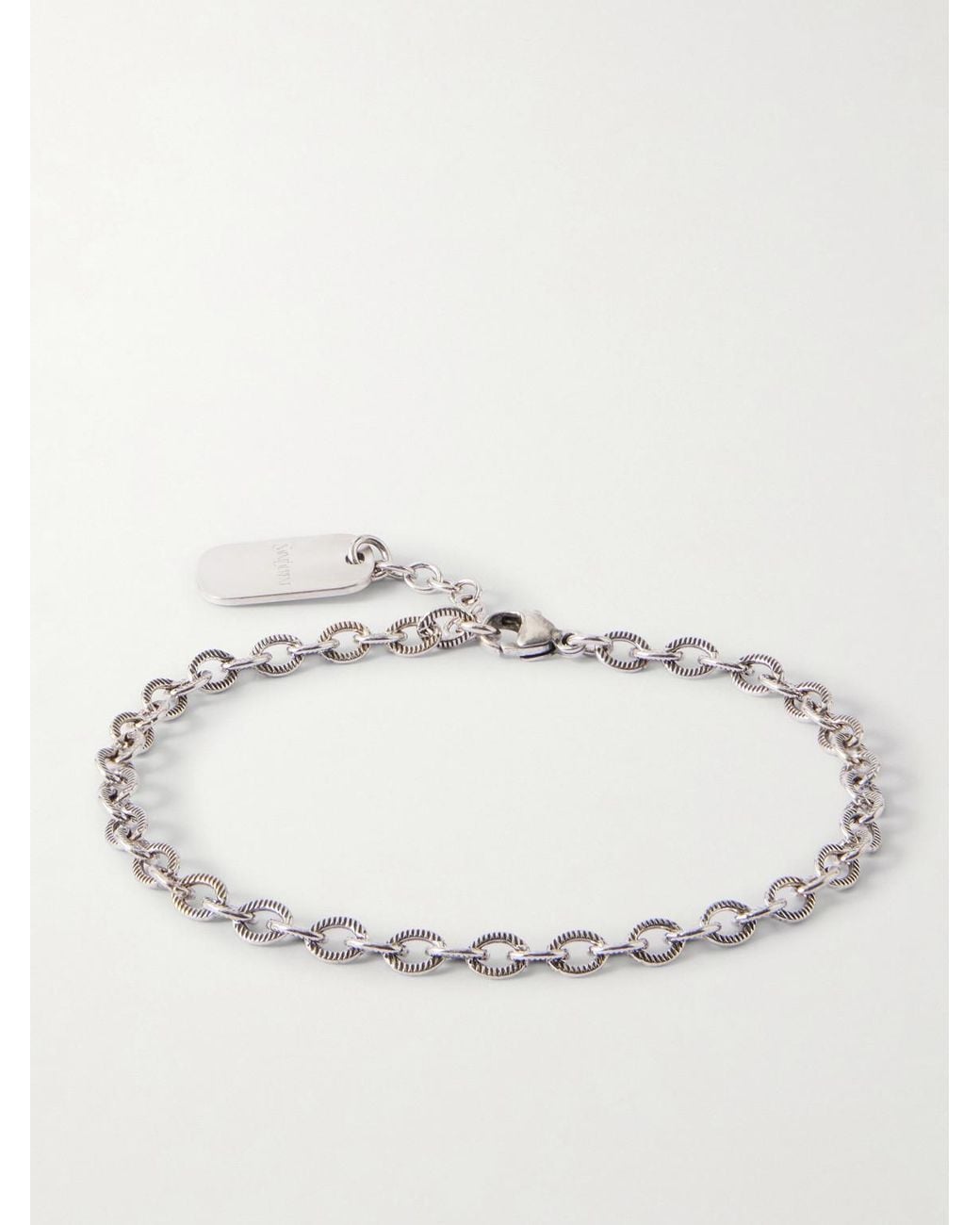 Saint Laurent Natural Silver-tone Bracelet for men