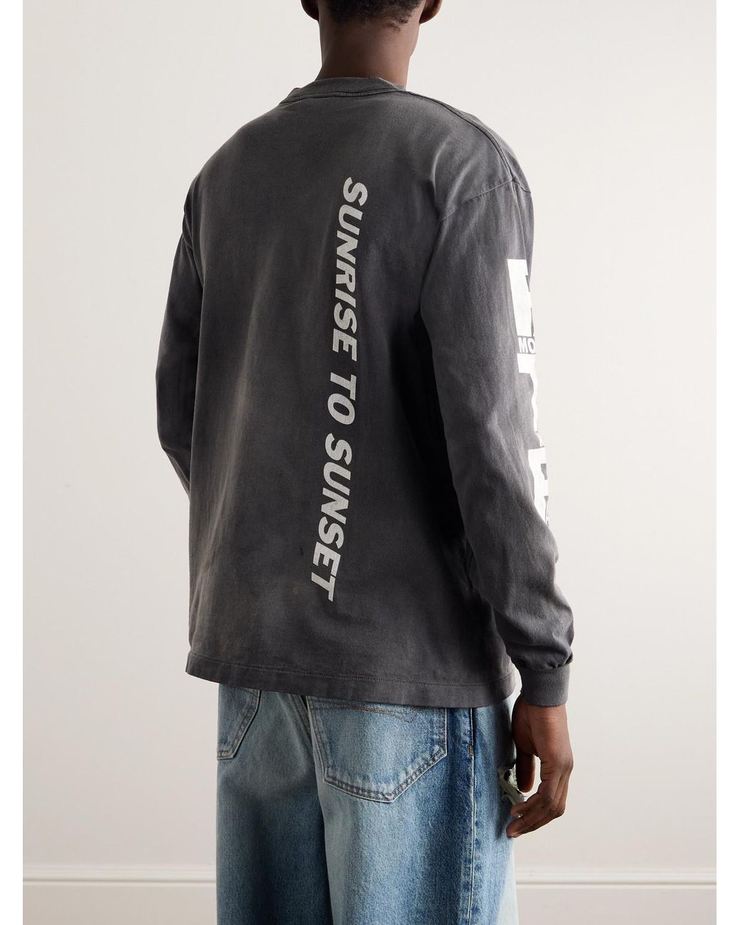 SAINT Mxxxxxx Pay Money To My Pain Printed Distressed Cotton
