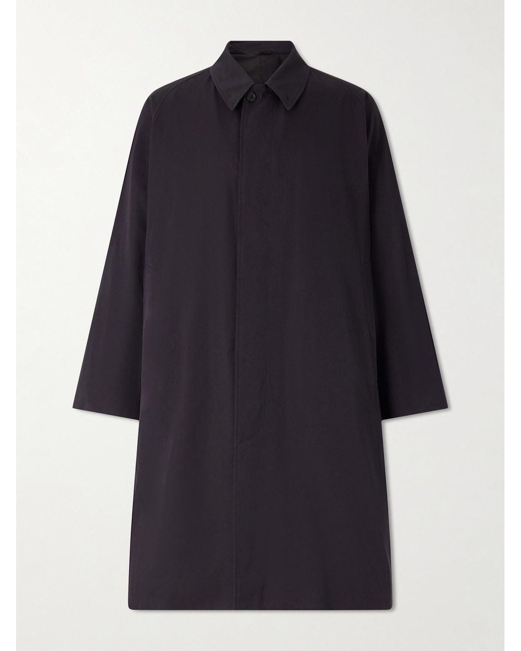 Kaptain Sunshine Blue Walker Cotton-Gabardine Coat for men