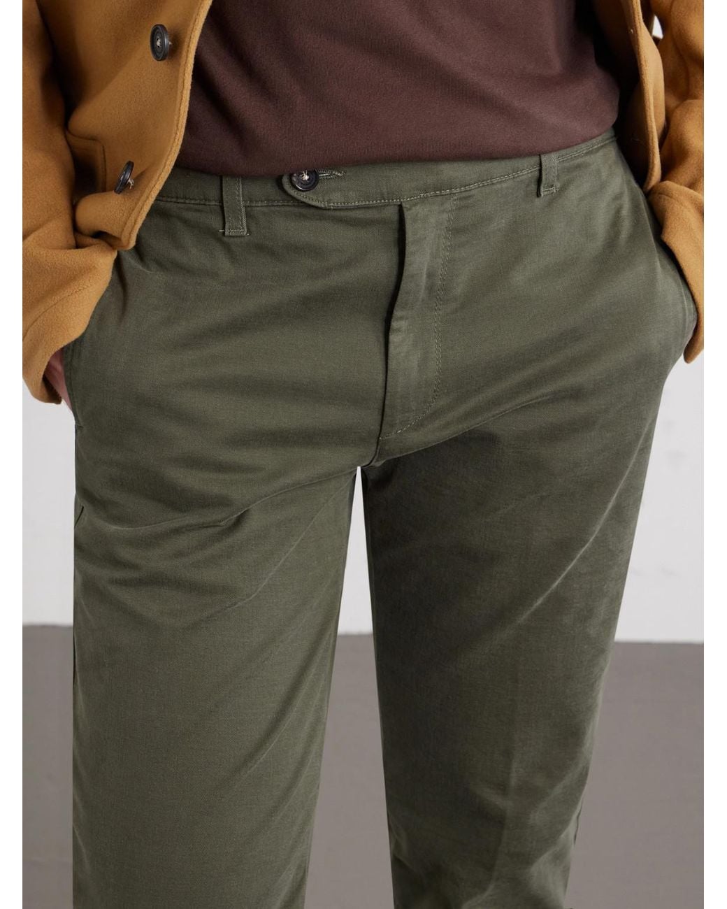 Massimo Alba Gray Winch Straight-leg Cotton-blend Twill Trousers for men