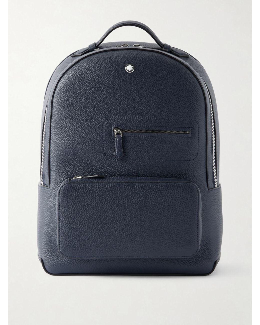 Montblanc Blue Companion Full-Grain Leather Backpack for men