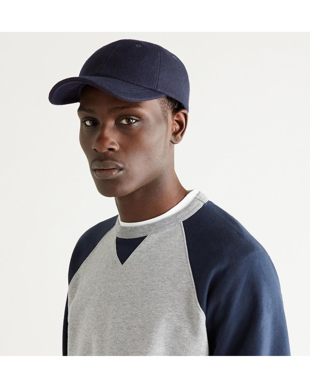 NN07 Wool-blend Flannel Baseball Cap in 