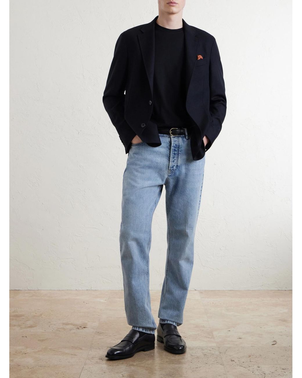 Zegna Blue Wool And Cashmere-Blend Twill Blazer for men