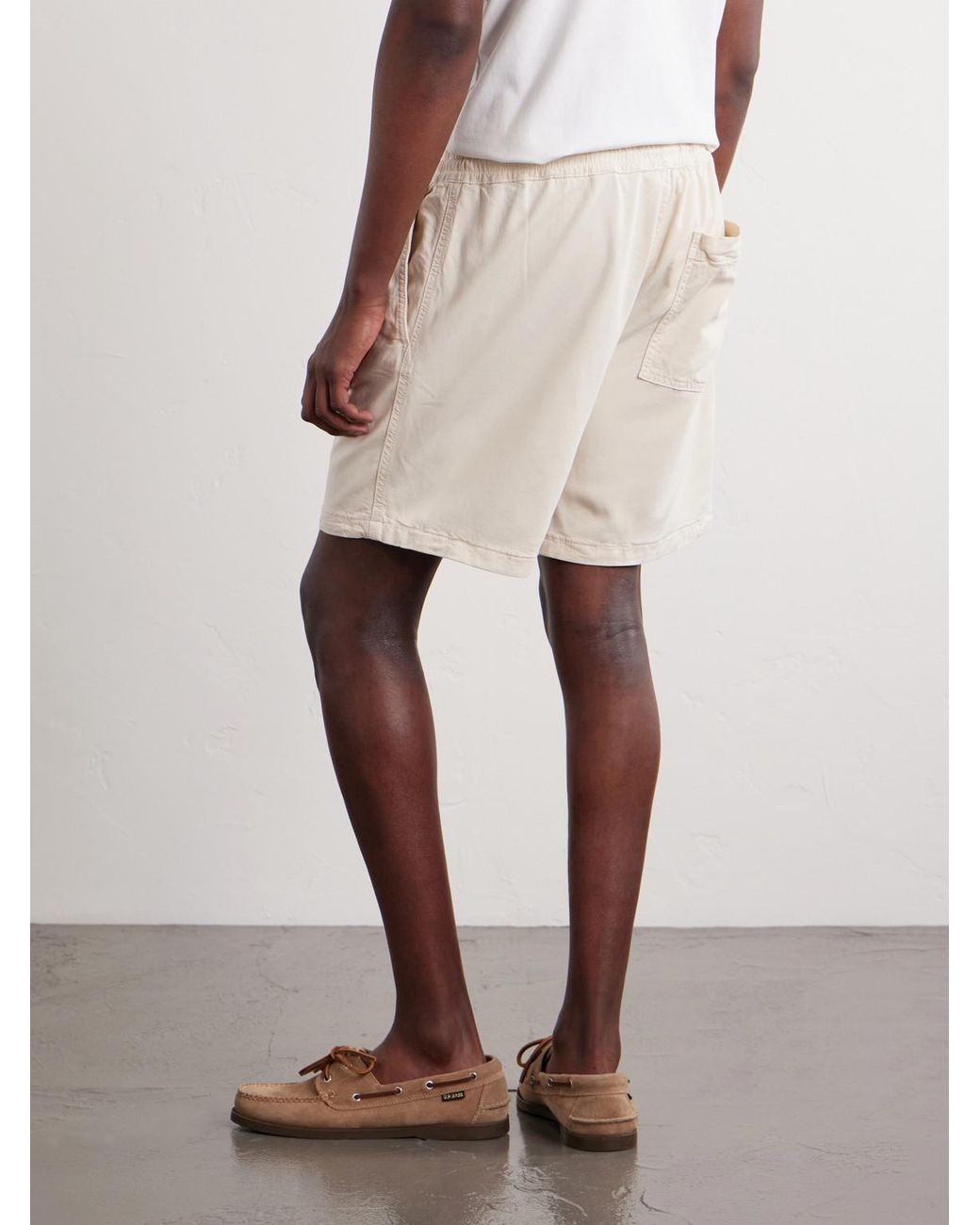 NN07 Natural Gregor Straight-Leg Tencel Lyocell And Lenzing Ecovero-Blend Twill Drawstring Shorts for men