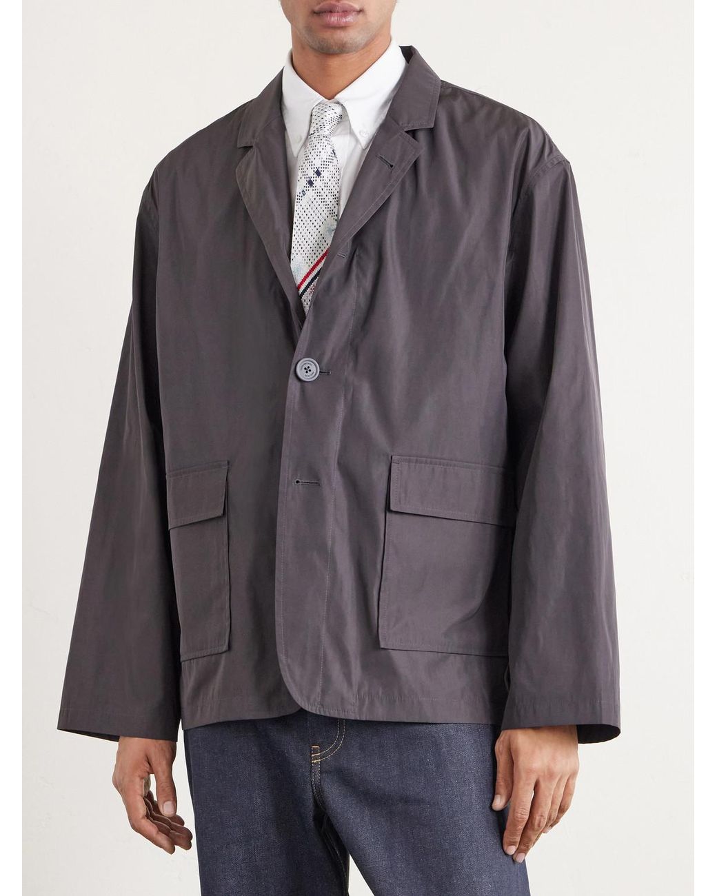 Thom Browne Purple Packable Shell Jacket for men