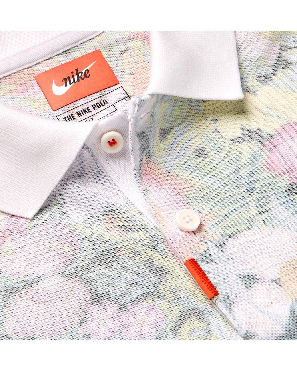 Nike Floral-print Dri-fit Cotton-blend Piqué Golf Polo Shirt in Pink for Men  | Lyst Australia