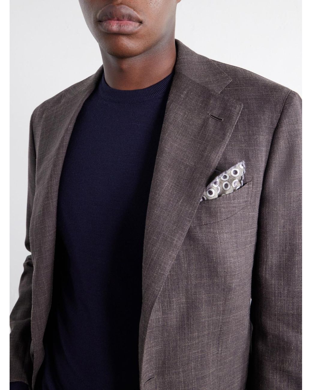 Canali Blue Wool Sweater for men