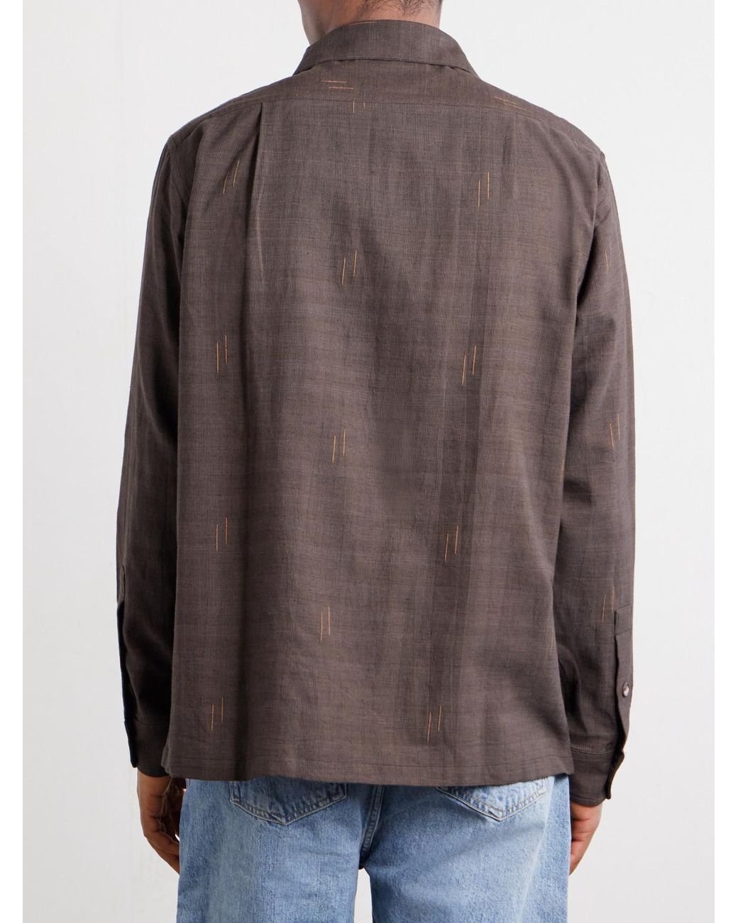 Kartik Research Brown Cotton Shirt for men