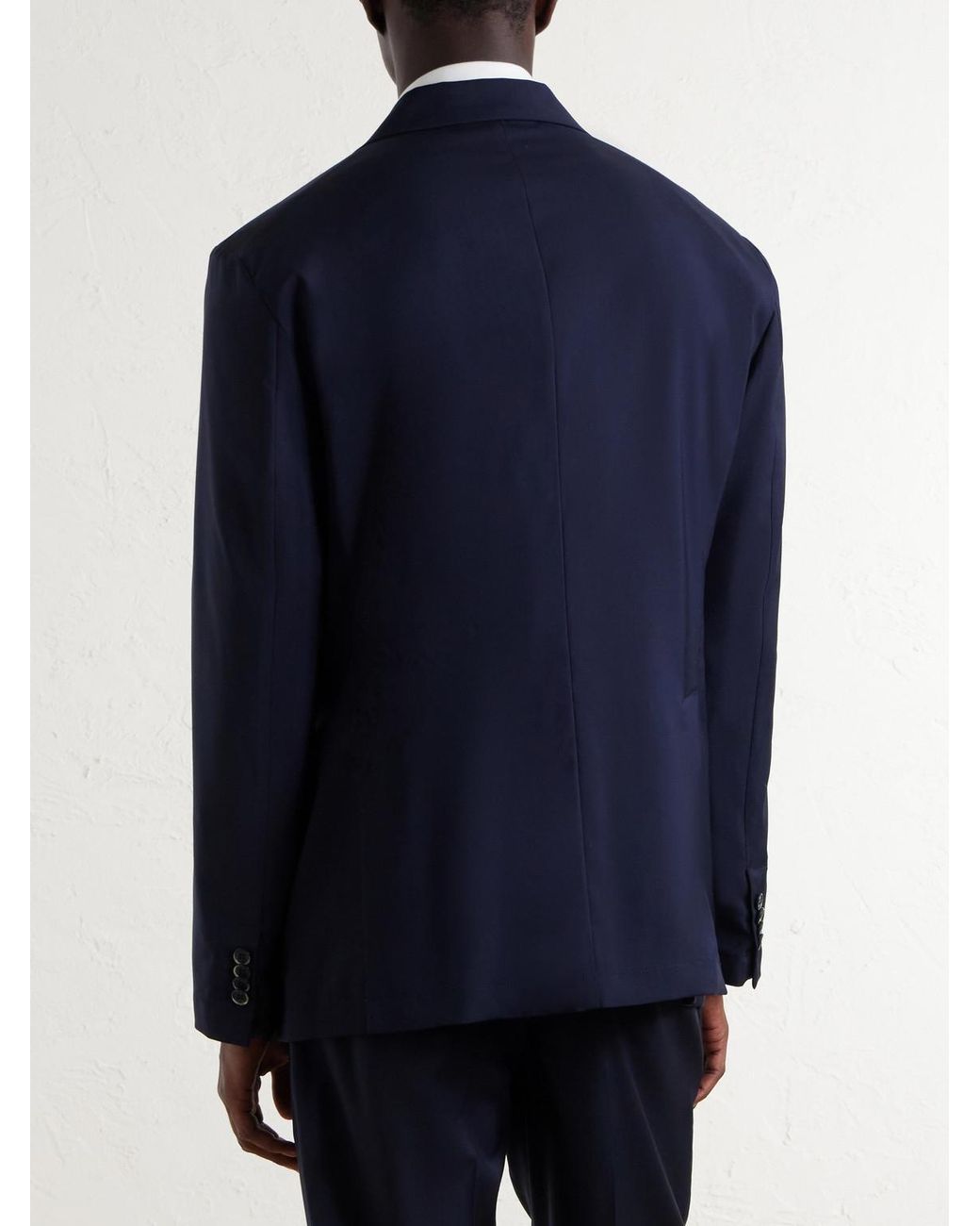 Barena Virgin Wool Suit Jacket in Blue für Herren