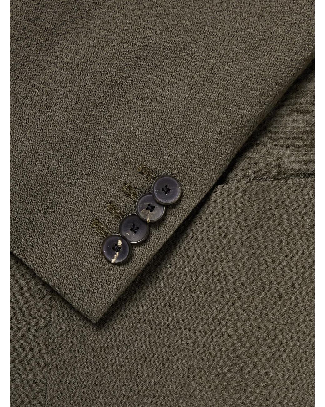 Mr P. Green Wool-Blend Seersucker Suit Jacket for men