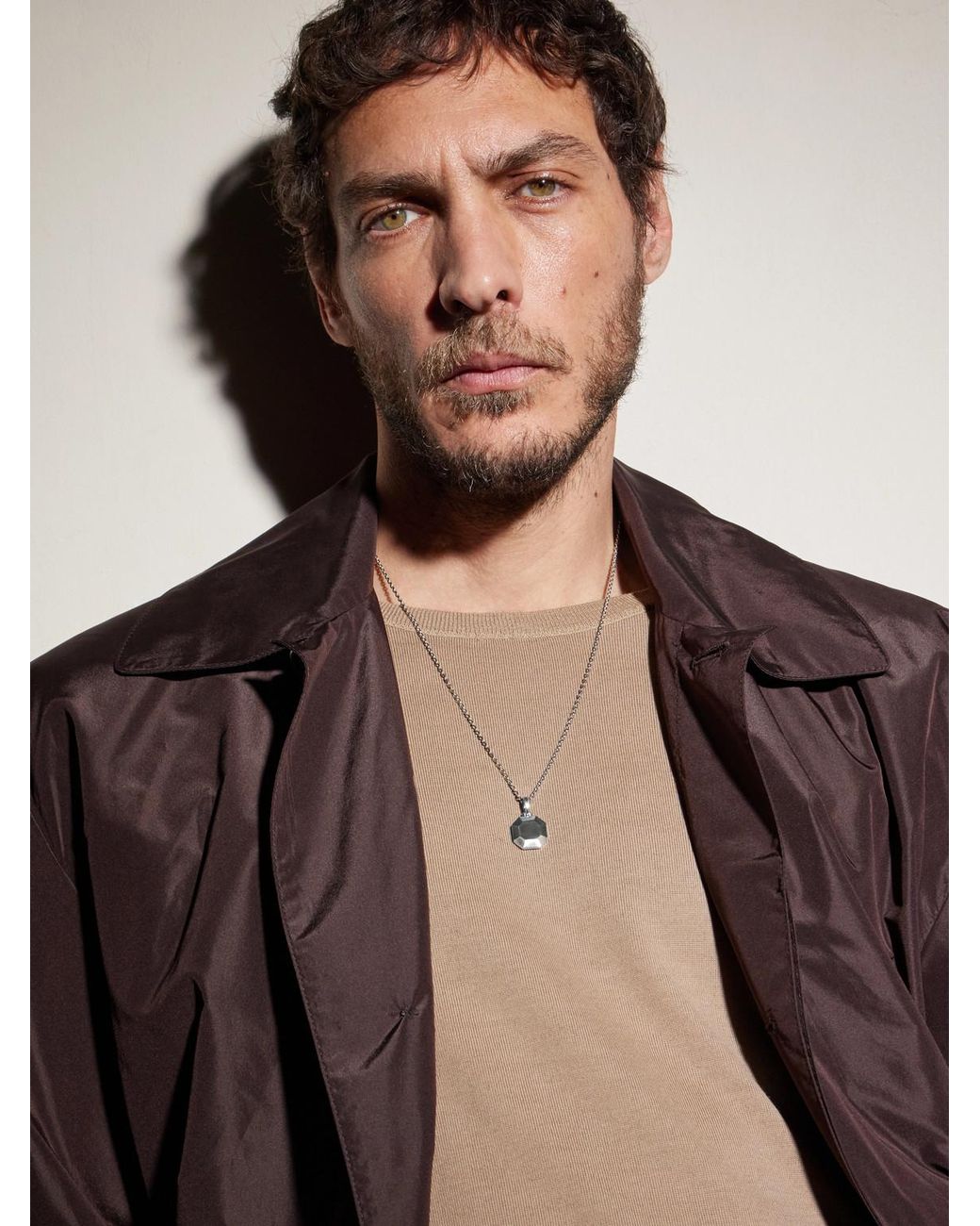 David Yurman Black Sterling Silver Pendant for men
