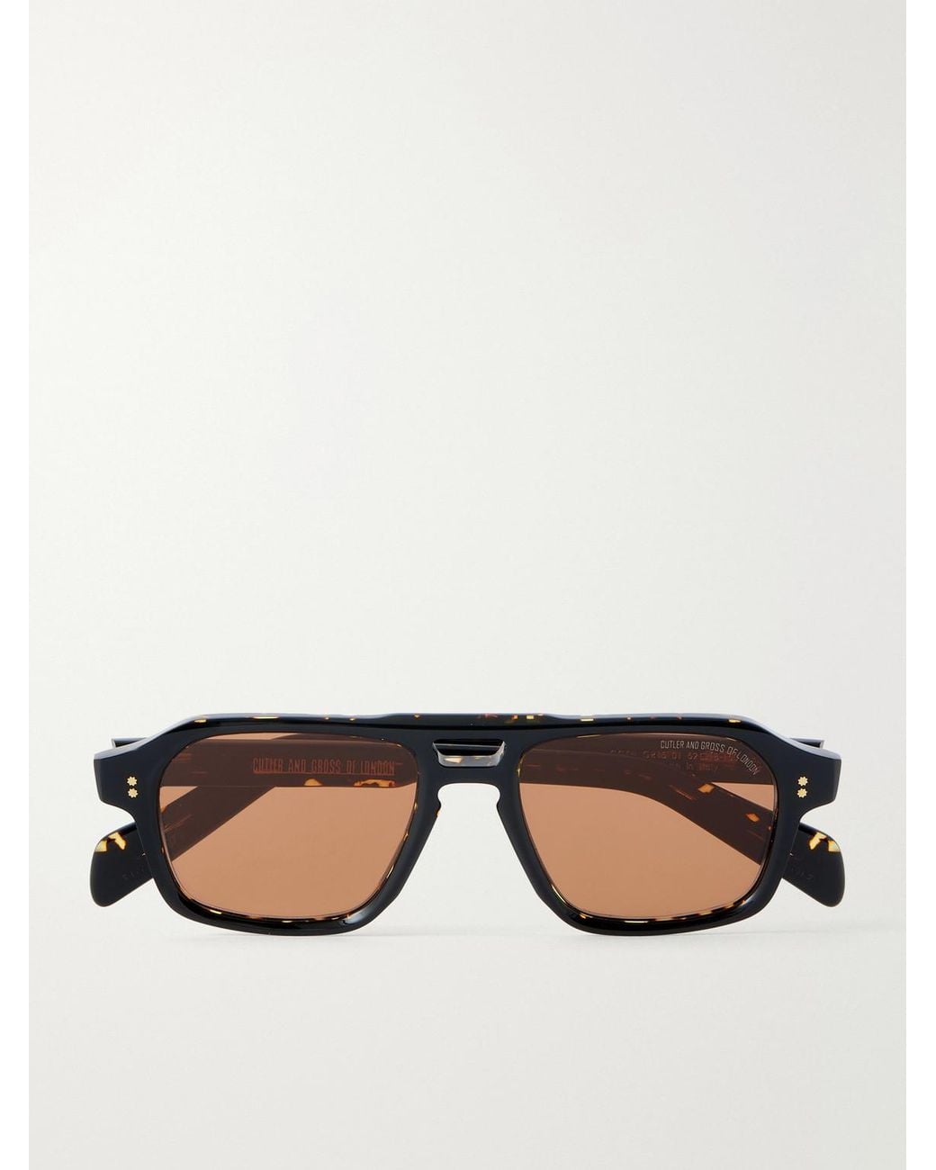 Cutler & Gross Multicolor Gr15 Aviator-Style Acetate Sunglasses for men