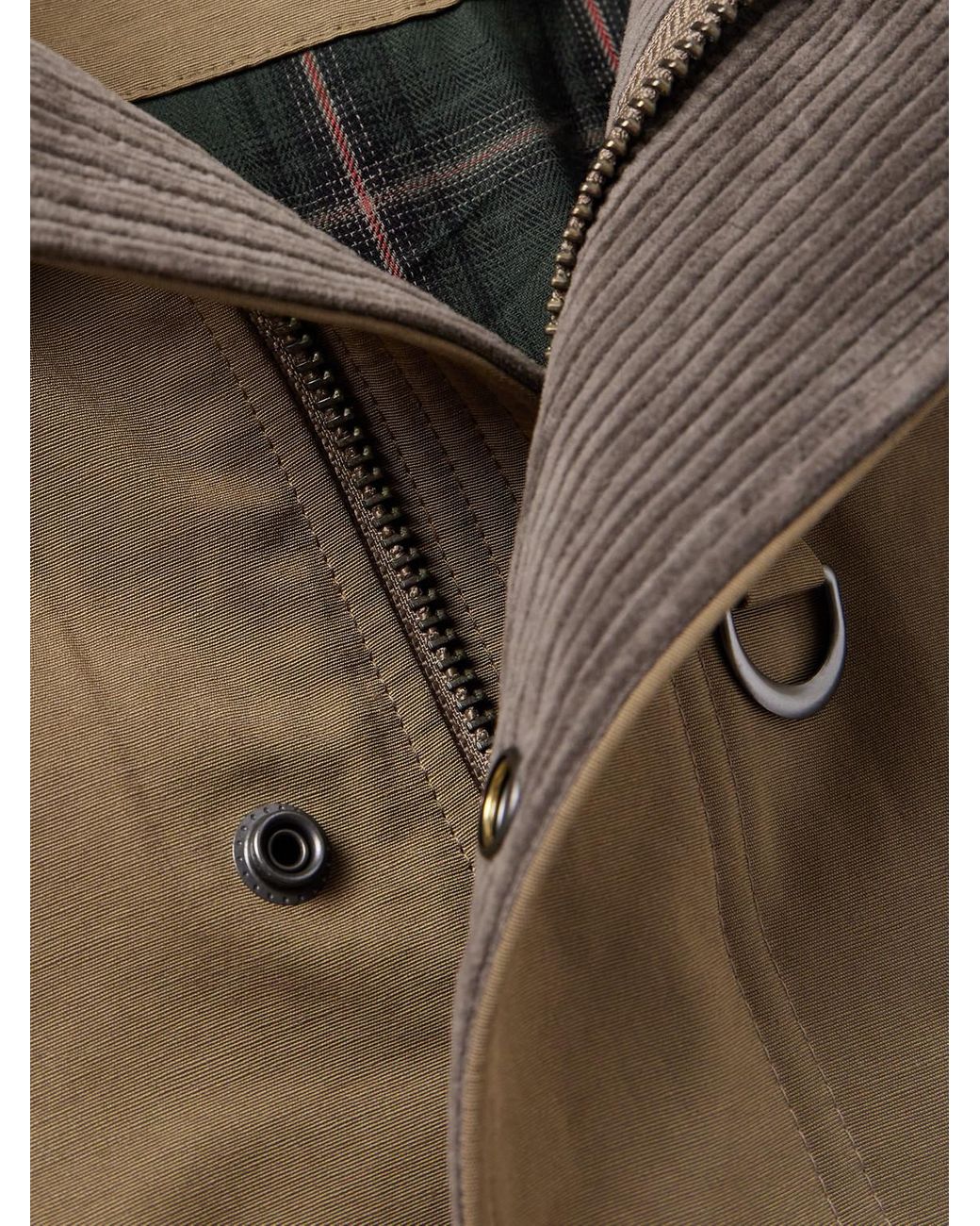 FRIZMWORKS Heritage Jacke aus einer Baumwollmischung mit Cordbesatz in Natural für Herren