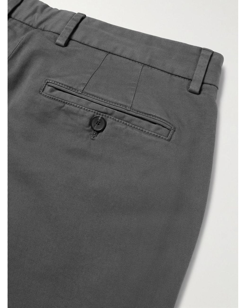 Mr P. Gray Samuel Straight-Leg Organic Cotton-Blend Twill Chinos for men