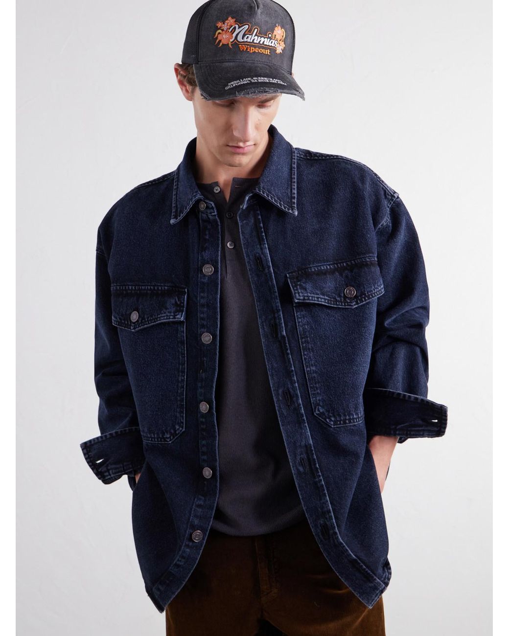 NAHMIAS Blue Wipeout Cotton-Canvas Cap for men
