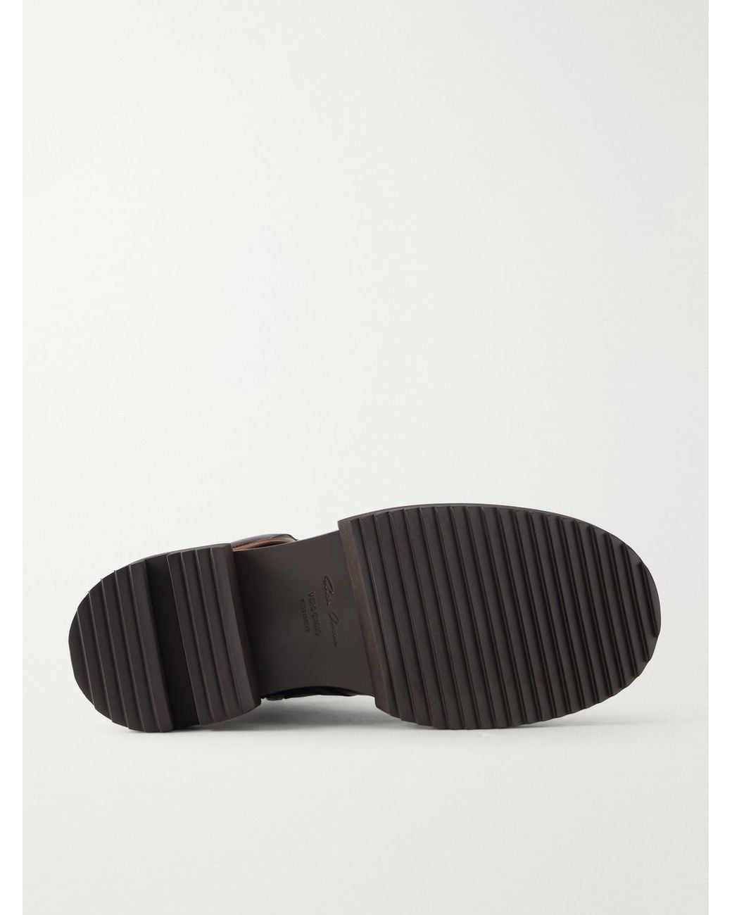 Rick Owens Black Army Gabe Leather Lace-Up Boots for men