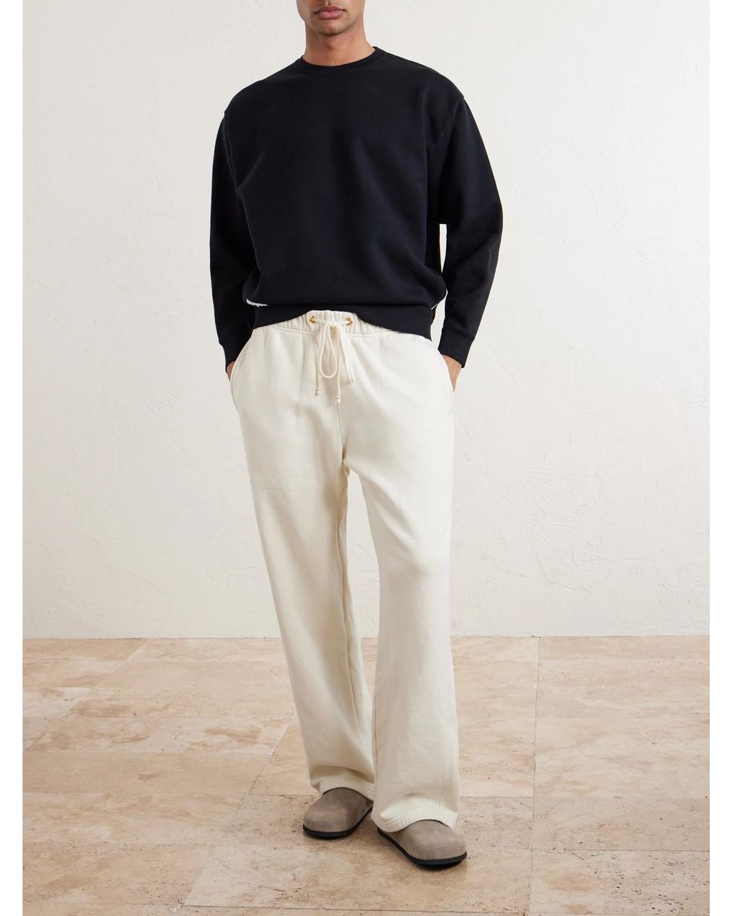 (w)taps Blue Sign-yd Cotton-jersey Sweatshirt for men