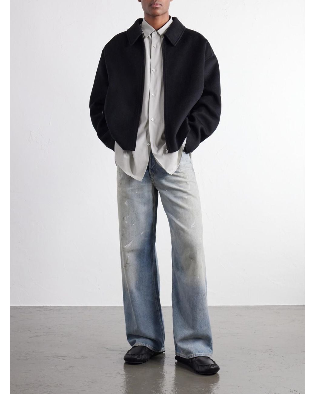 Acne Black Doveo Double-Faced Wool And Cashmere-Blend Felt Jacket for men