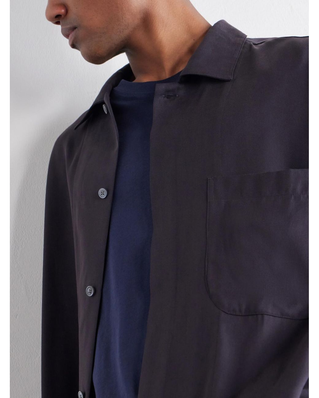 A Kind Of Guise Blue Rumba Lyocell-blend Shirt for men