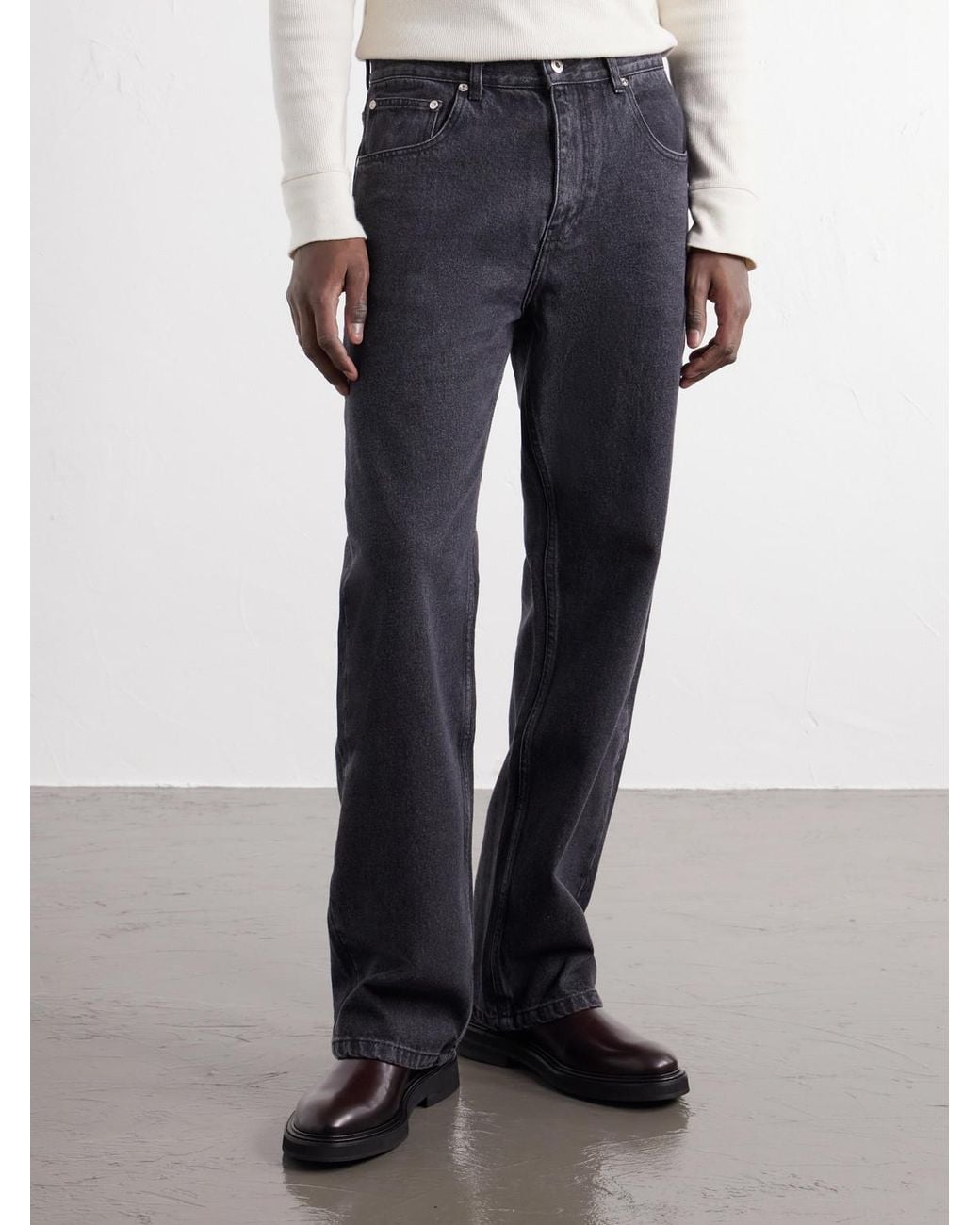 Second Layer Blue Big Papi Straight-Leg Jeans for men
