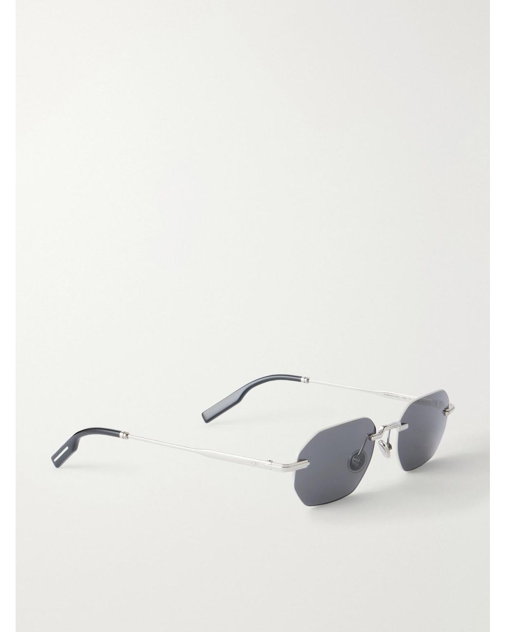 Dior Metallic Diorblacksuit S19U Geometric Square-Frame-Tone Metal Sunglasses for men