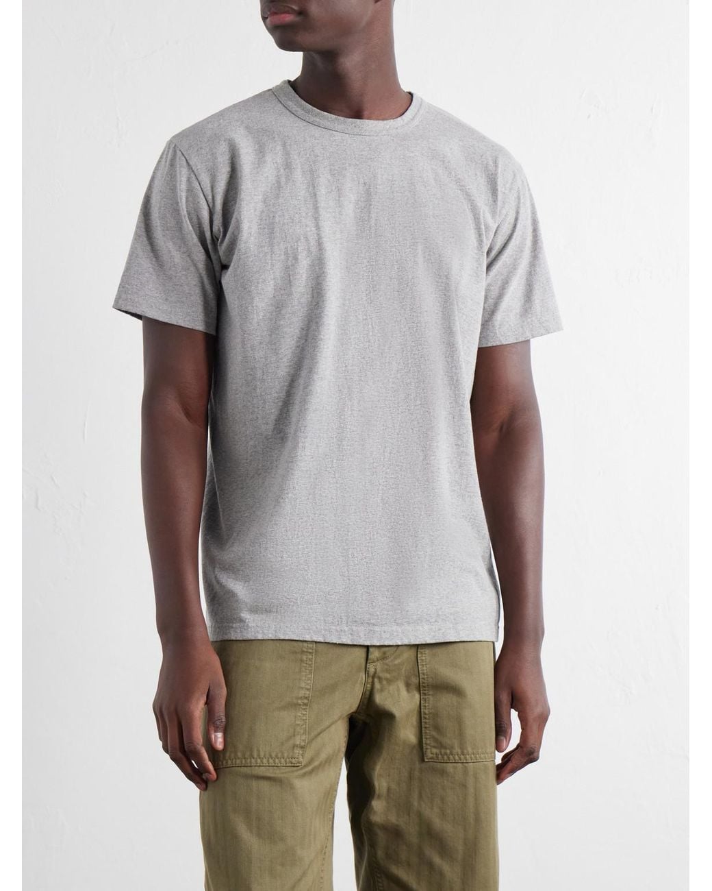 Fortela Gray Set Of Two Cotton-Jersey T-Shirt for men