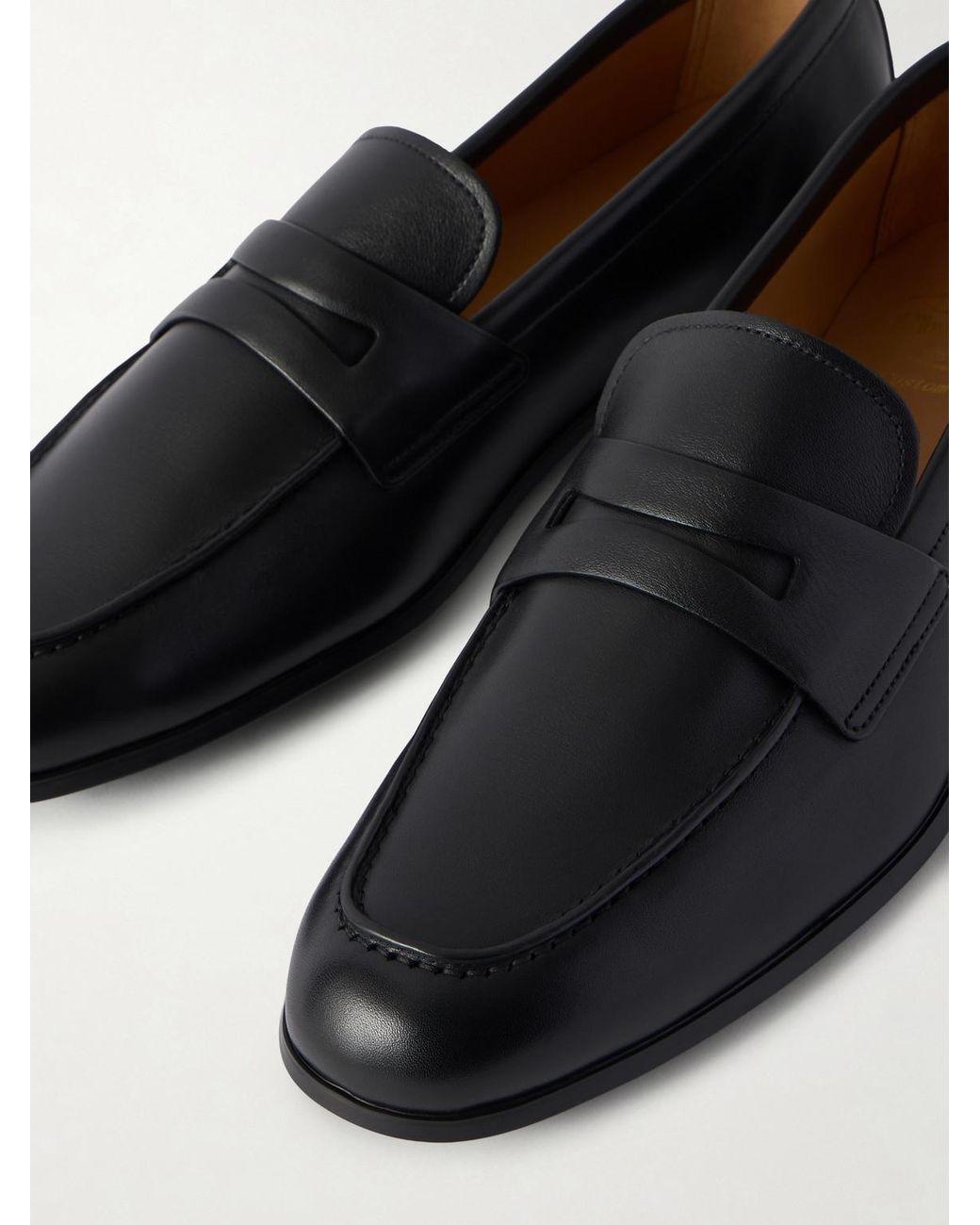 Church's Black Milton Leather Penny Loafers for men
