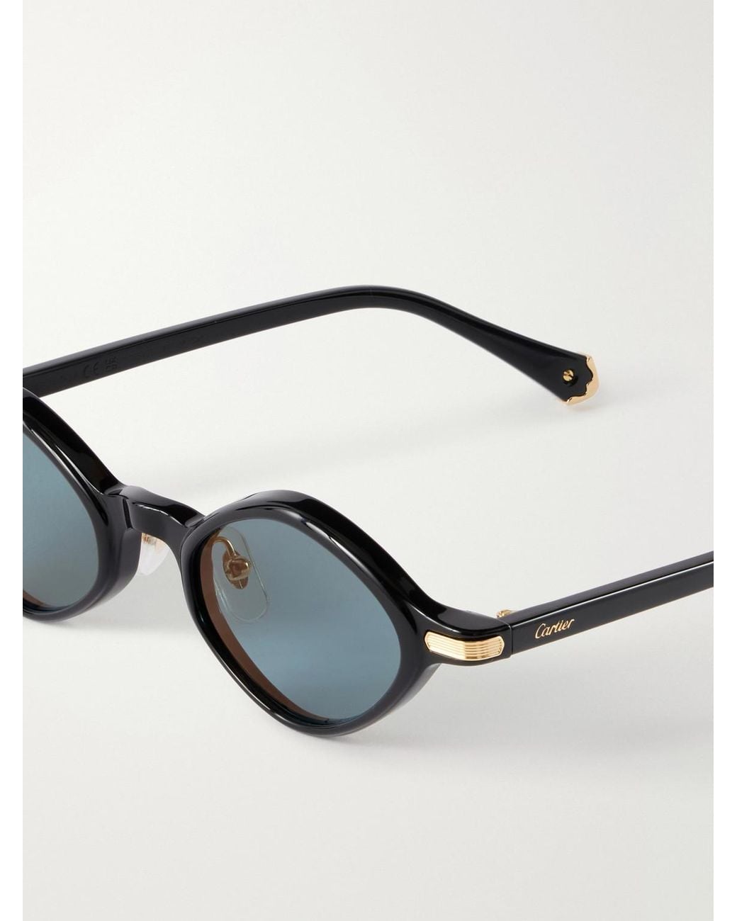 Cartier Black Première De Cartier Round-Frame Recycled-Acetate Sunglasses for men