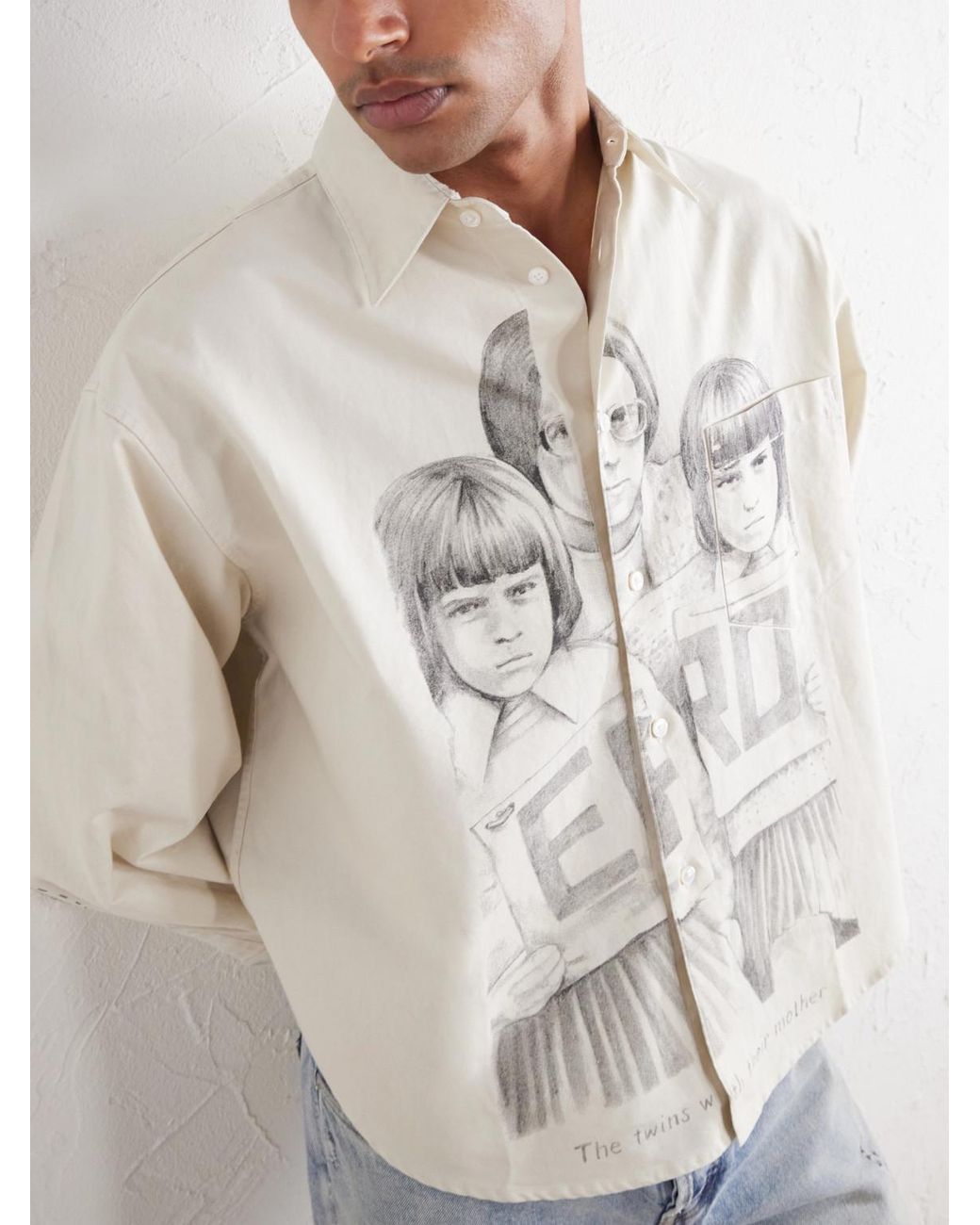 Enfants Riches Deprimes Natural Everyday Printed Cotton Oxford Shirt for men